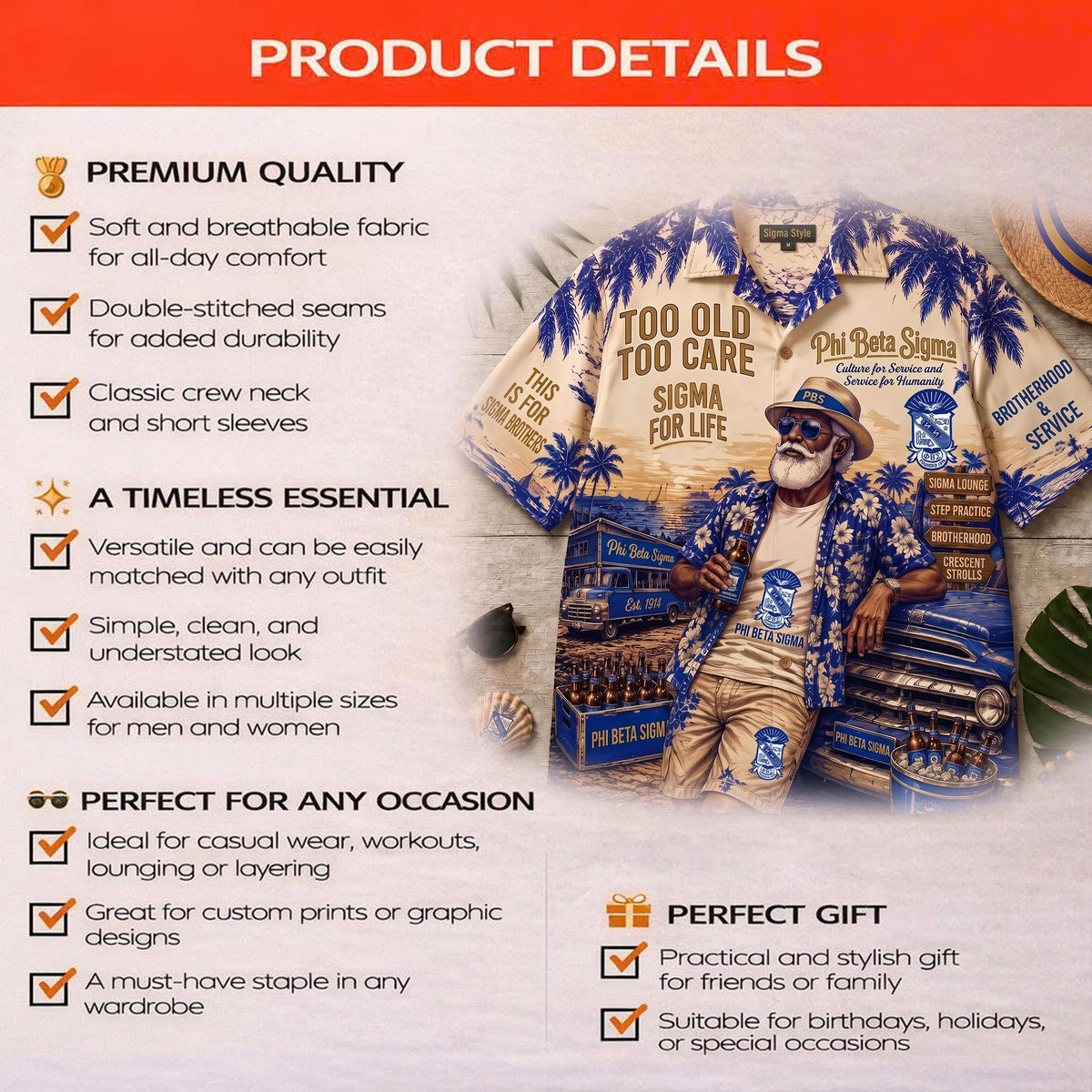 PREMIUM HAWAIIAN SHIRT TLQ DBD PBS 3007263