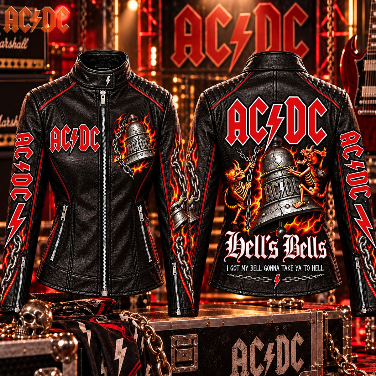 Women's Leather Zip-up Jacket HANNN TND ACDC 20102611