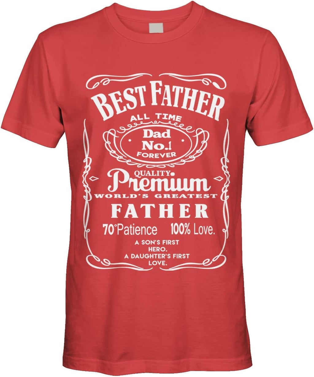 Men's Best Father Premium Dad World's Greatest No.1