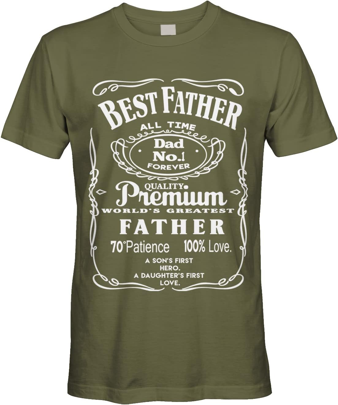 Men's Best Father Premium Dad World's Greatest No.1