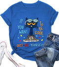Autism Awareness Shirt for Women If You Want to Be Cool Just Be Yourself T-Shirt Casual Autistic Support Tee Tops
