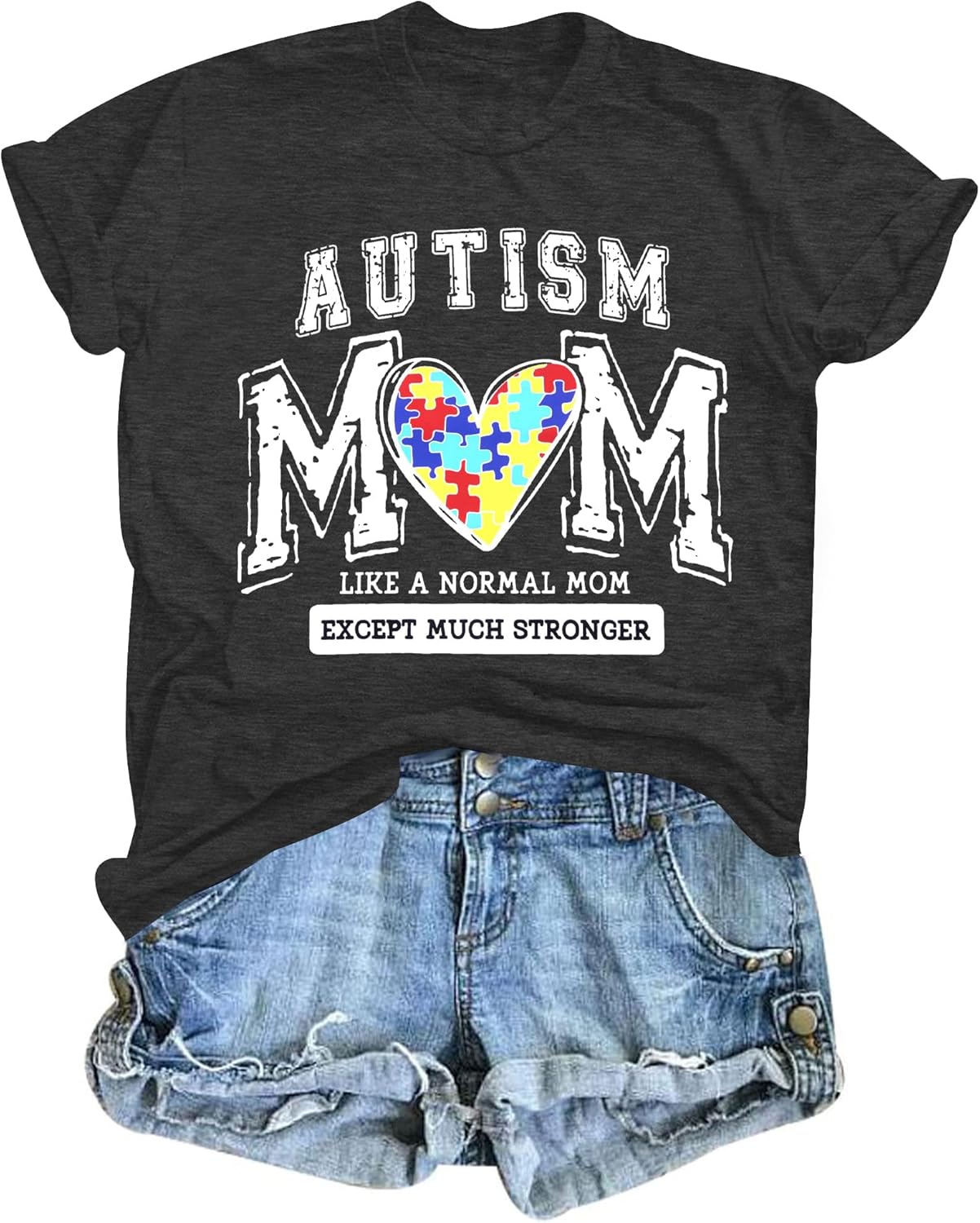 Autism Awareness Shirt Autism Mom Shirt Womens Autism Acceptance T Shirt Mental Health Tees Positive Mama Tops