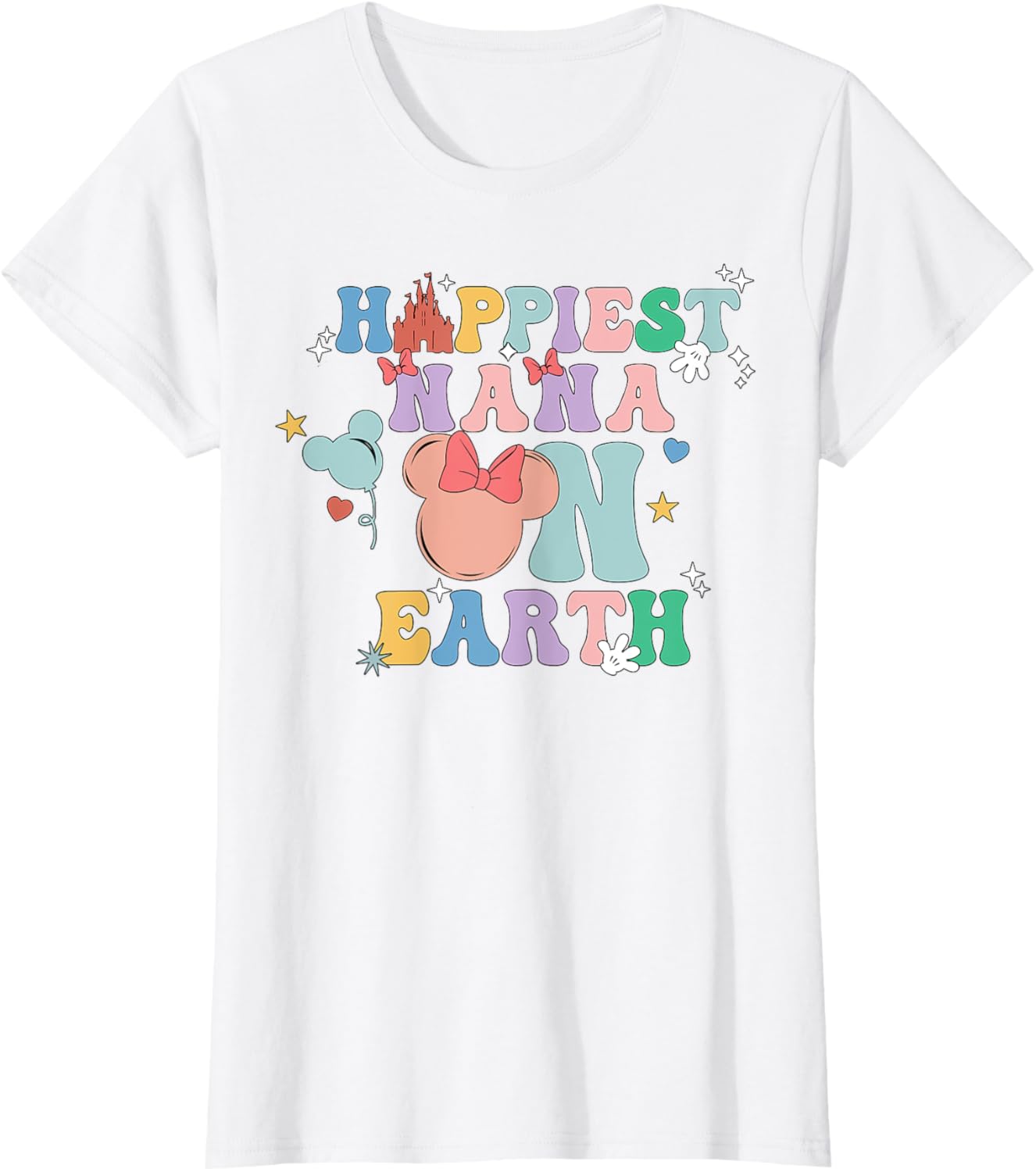 Happiest Nana On Earth Groovy Mom Mother's Day Mother Shirt