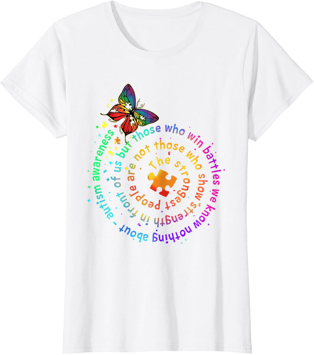 The Strongest People Butterfly Autism Awareness
