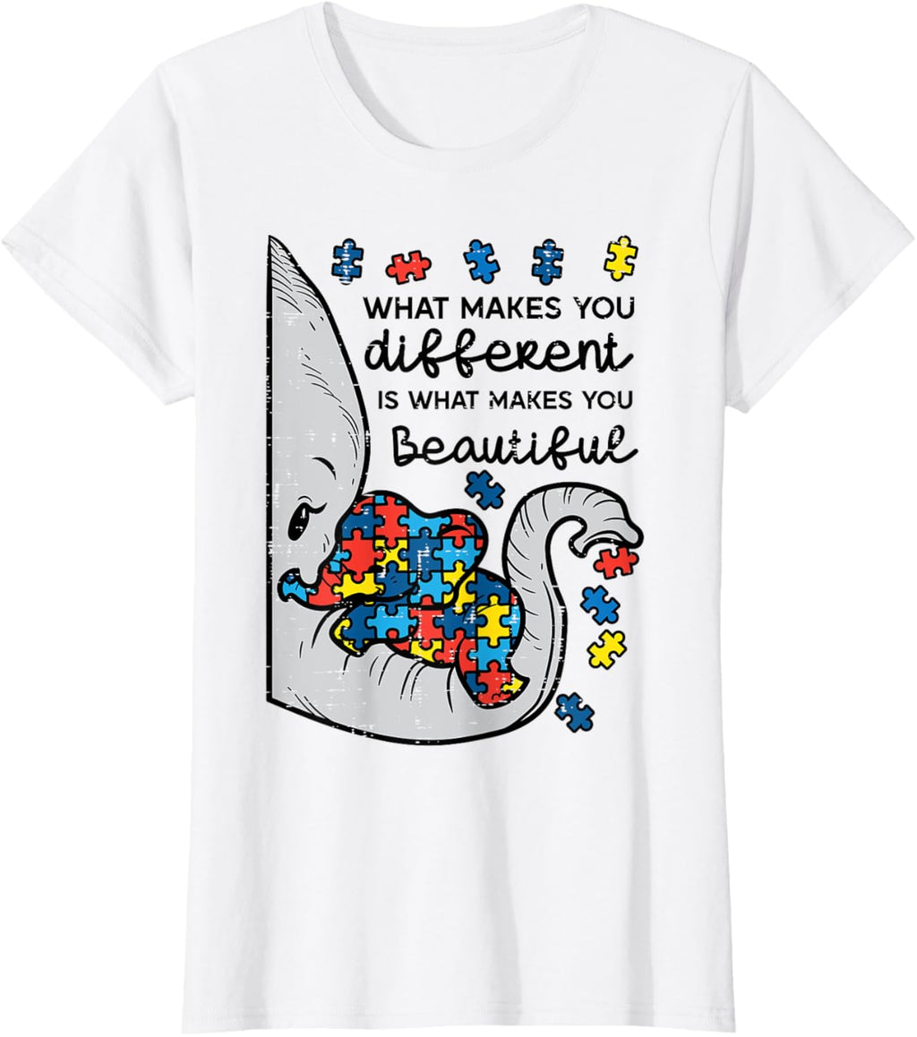 What Makes You Different Beautiful Elephant Autism Awareness