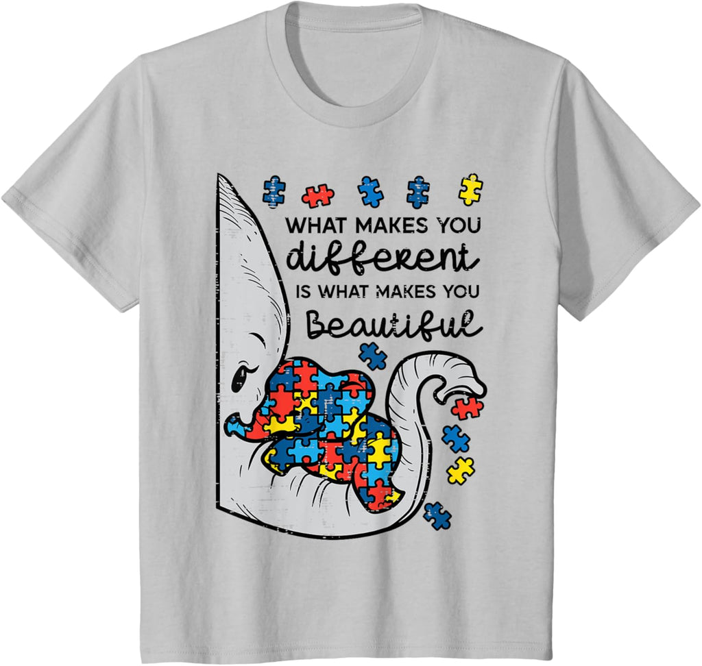 What Makes You Different Beautiful Elephant Autism Awareness