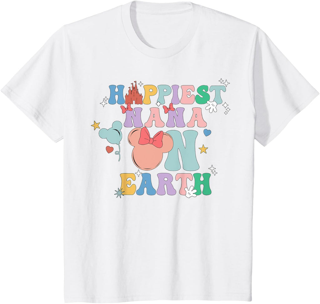 Happiest Nana On Earth Groovy Mom Mother's Day Mother Shirt