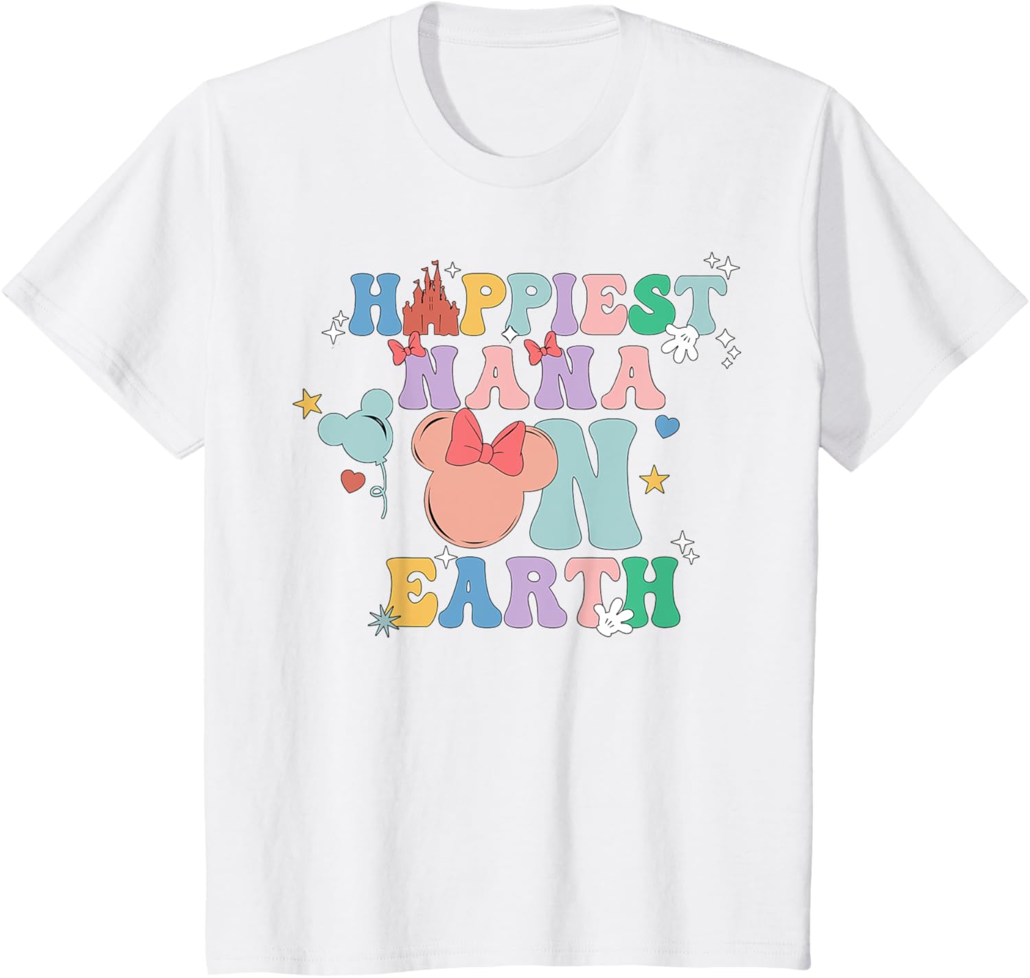 Happiest Nana On Earth Groovy Mom Mother's Day Mother Shirt
