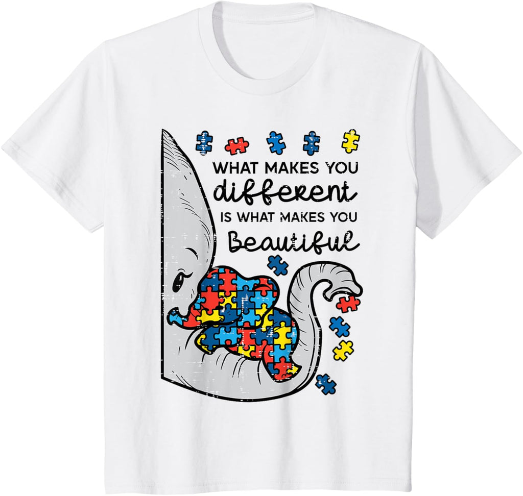 What Makes You Different Beautiful Elephant Autism Awareness