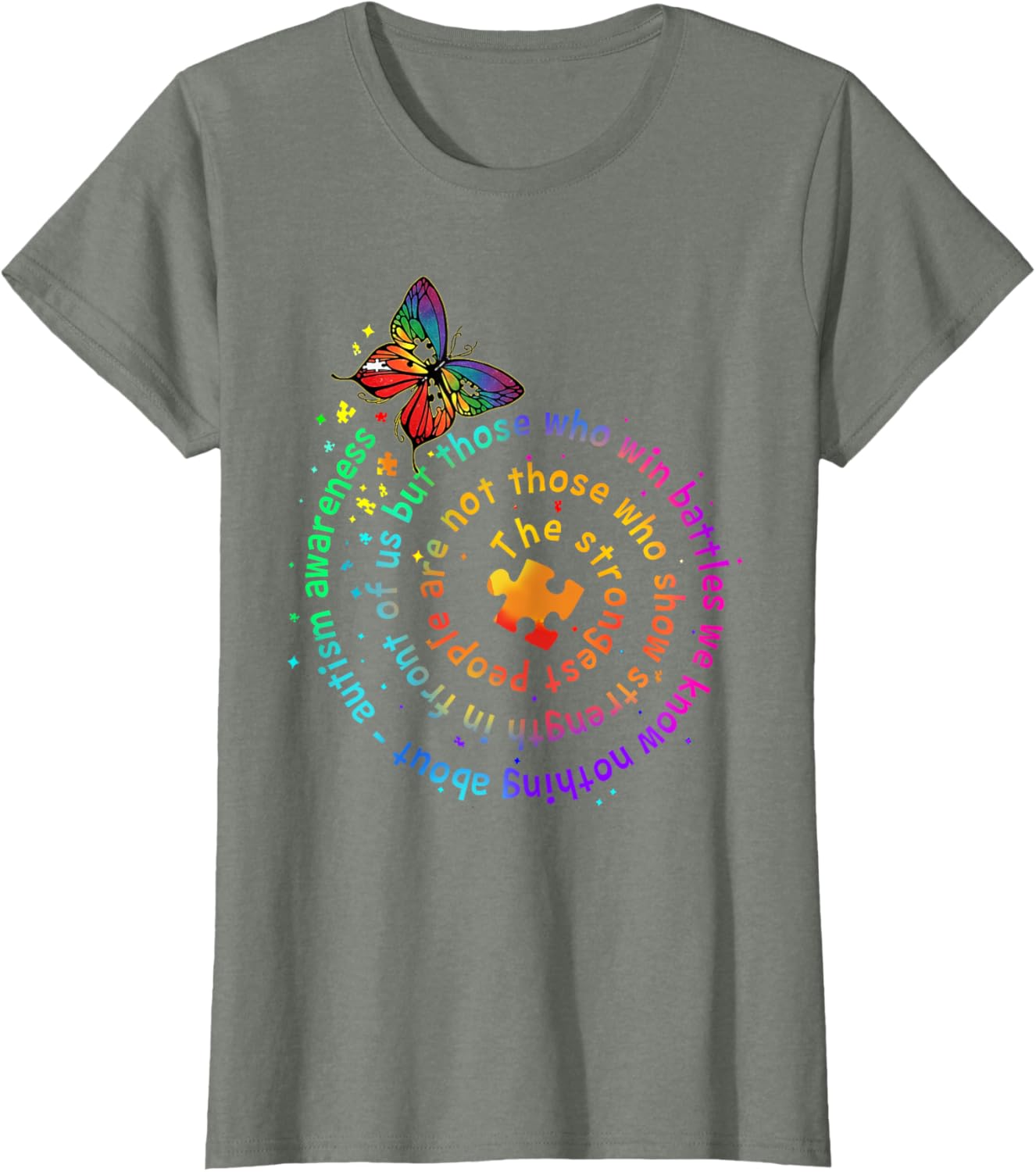 The Strongest People Butterfly Autism Awareness