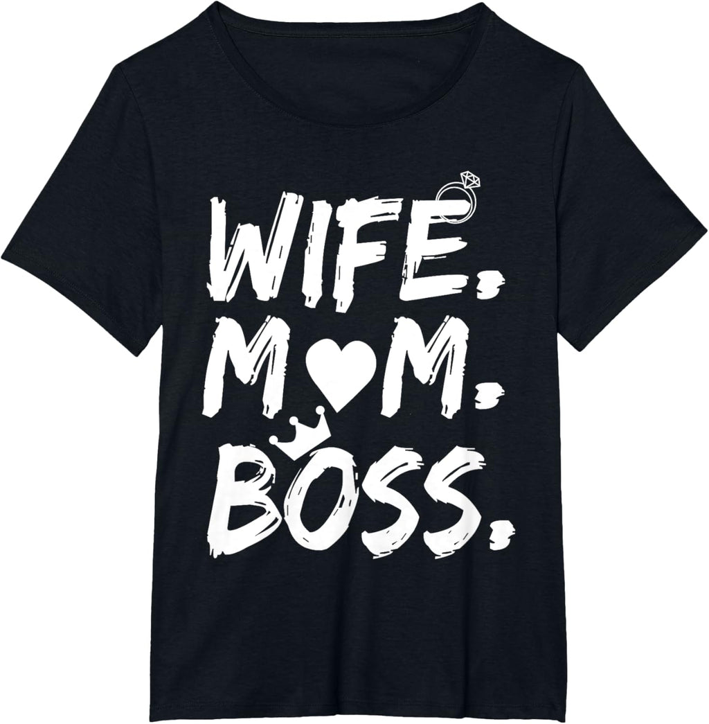 T-shirt for Wife Mom Boss Funny Mother's Day Mother Shirt