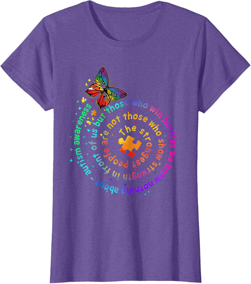 The Strongest People Butterfly Autism Awareness