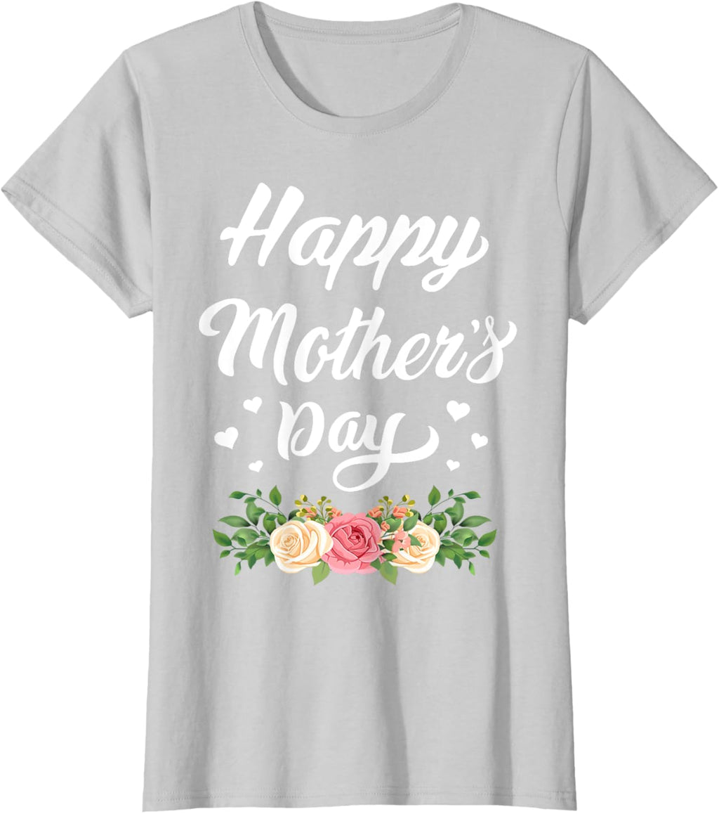 Happy Mother's Day 2024 Tshirt for Women Mom Grandma Mother Shirt