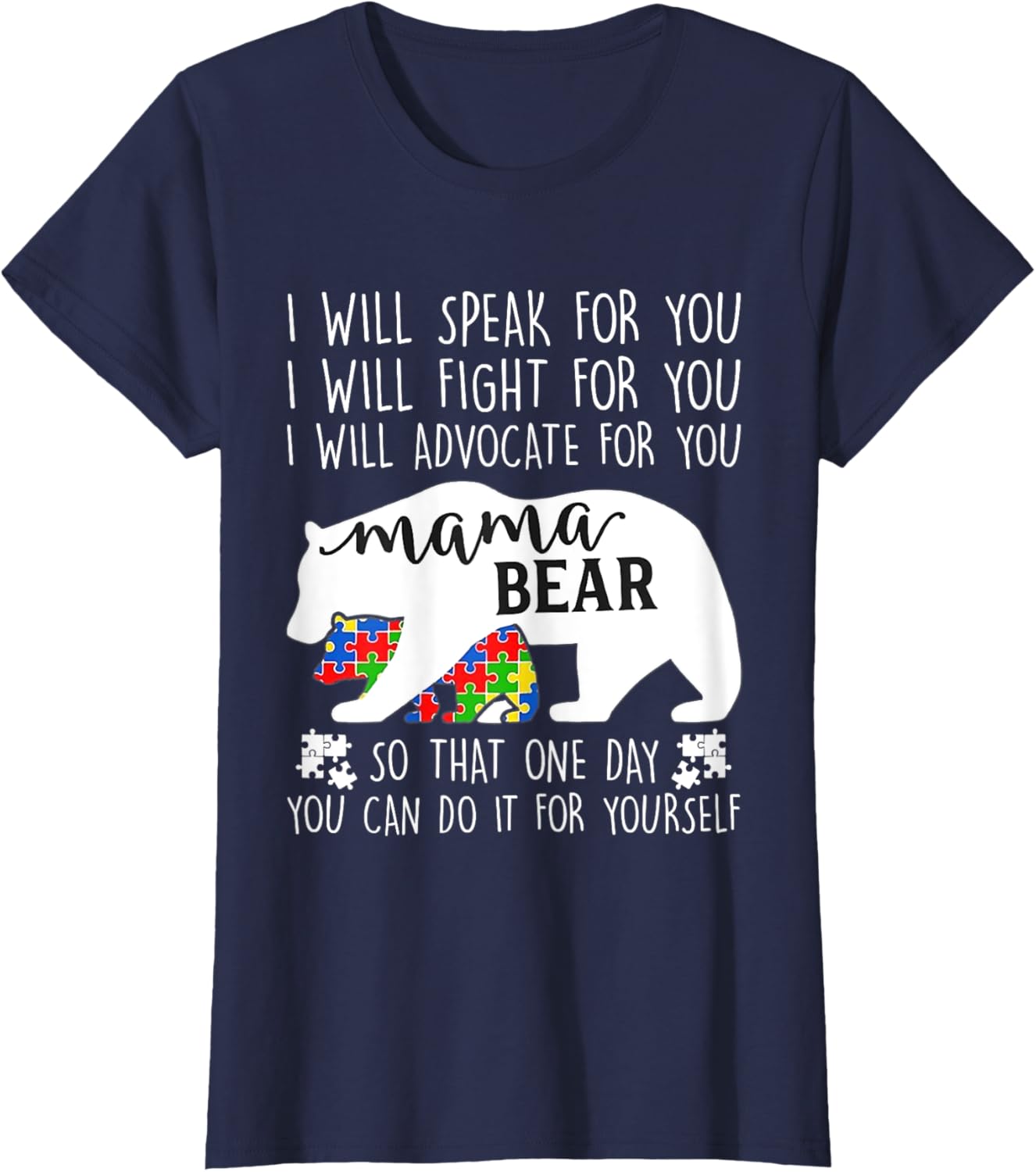 Autism Mama Bear I Will Speak Fight Advocate For You