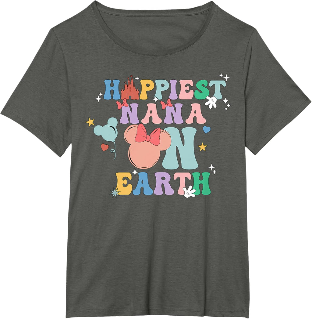 Happiest Nana On Earth Groovy Mom Mother's Day Mother Shirt