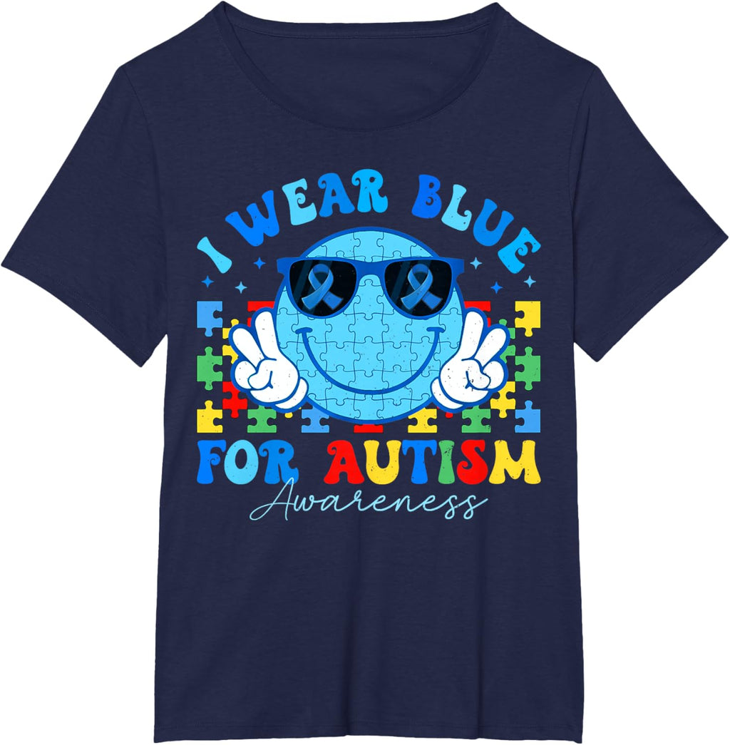 I Wear Blue For Autism Awareness Month Teacher Kids Boys