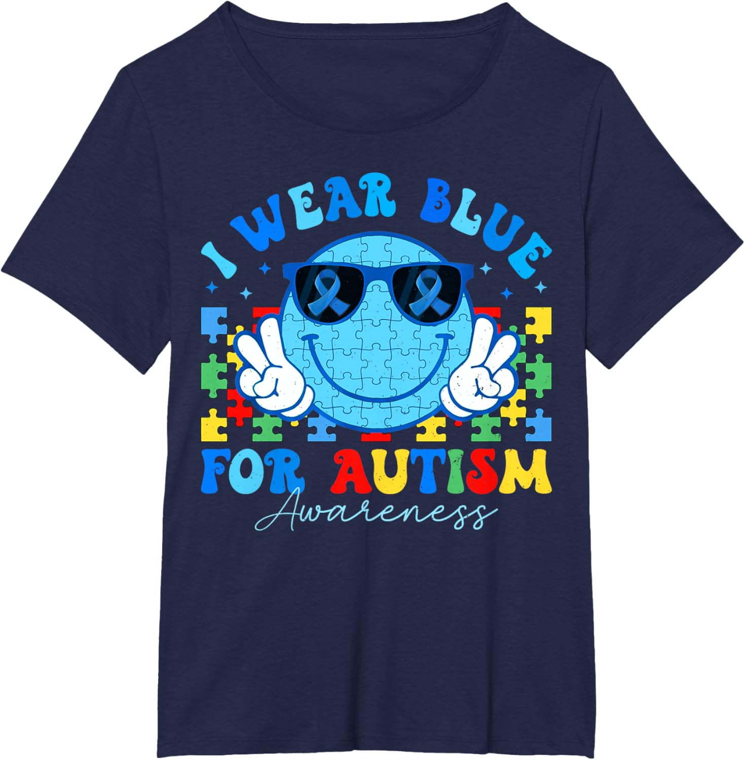 I Wear Blue For Autism Awareness Month Teacher Kids Boys