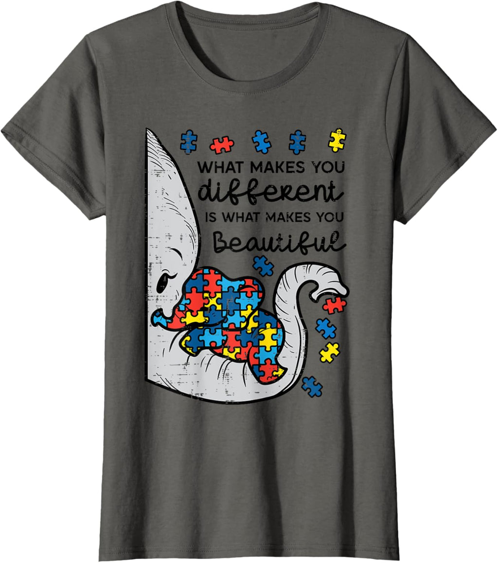 What Makes You Different Beautiful Elephant Autism Awareness