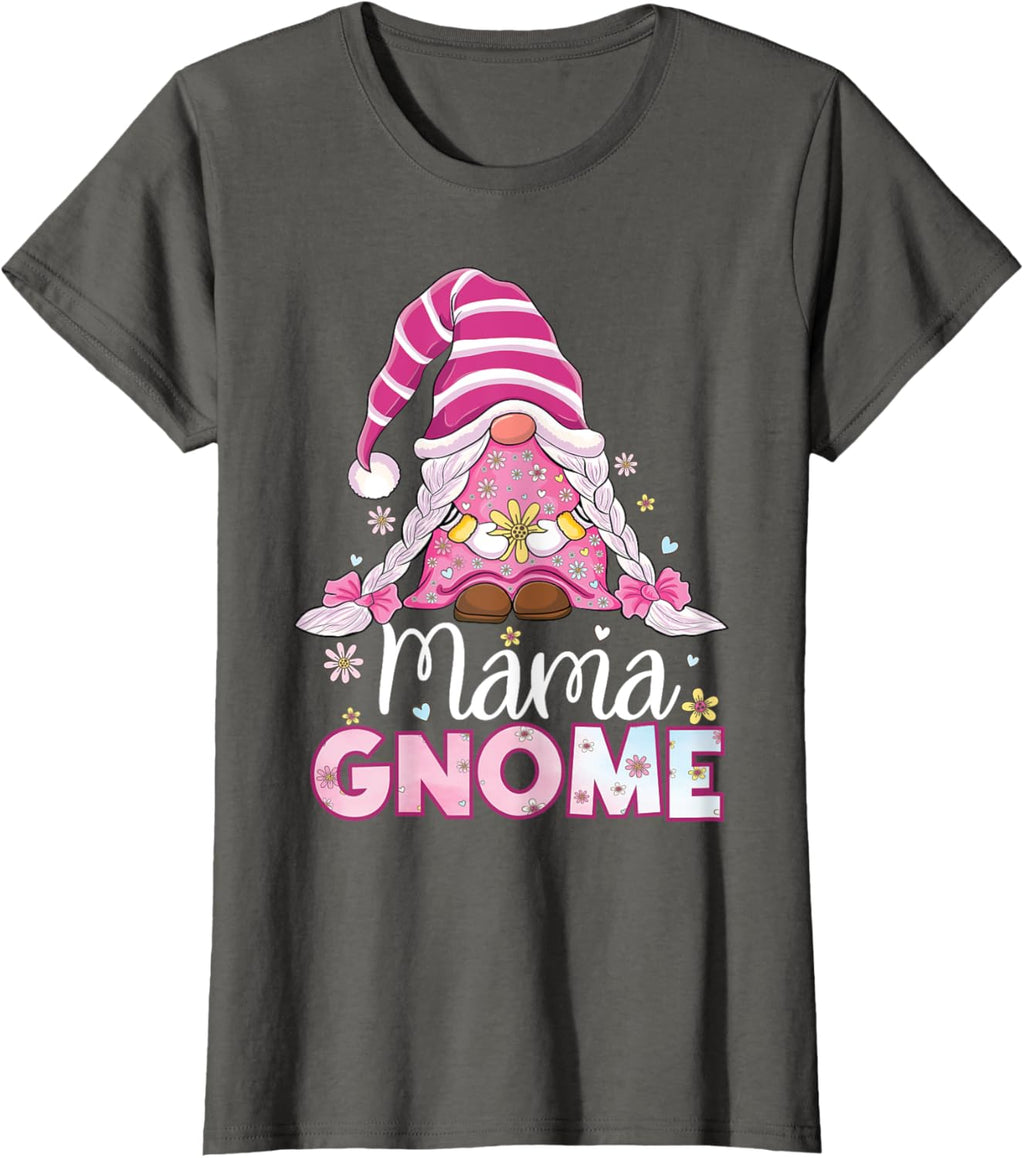 Flower For Mom Gnomies Cute Gnome Mom Happy Mother's Day
