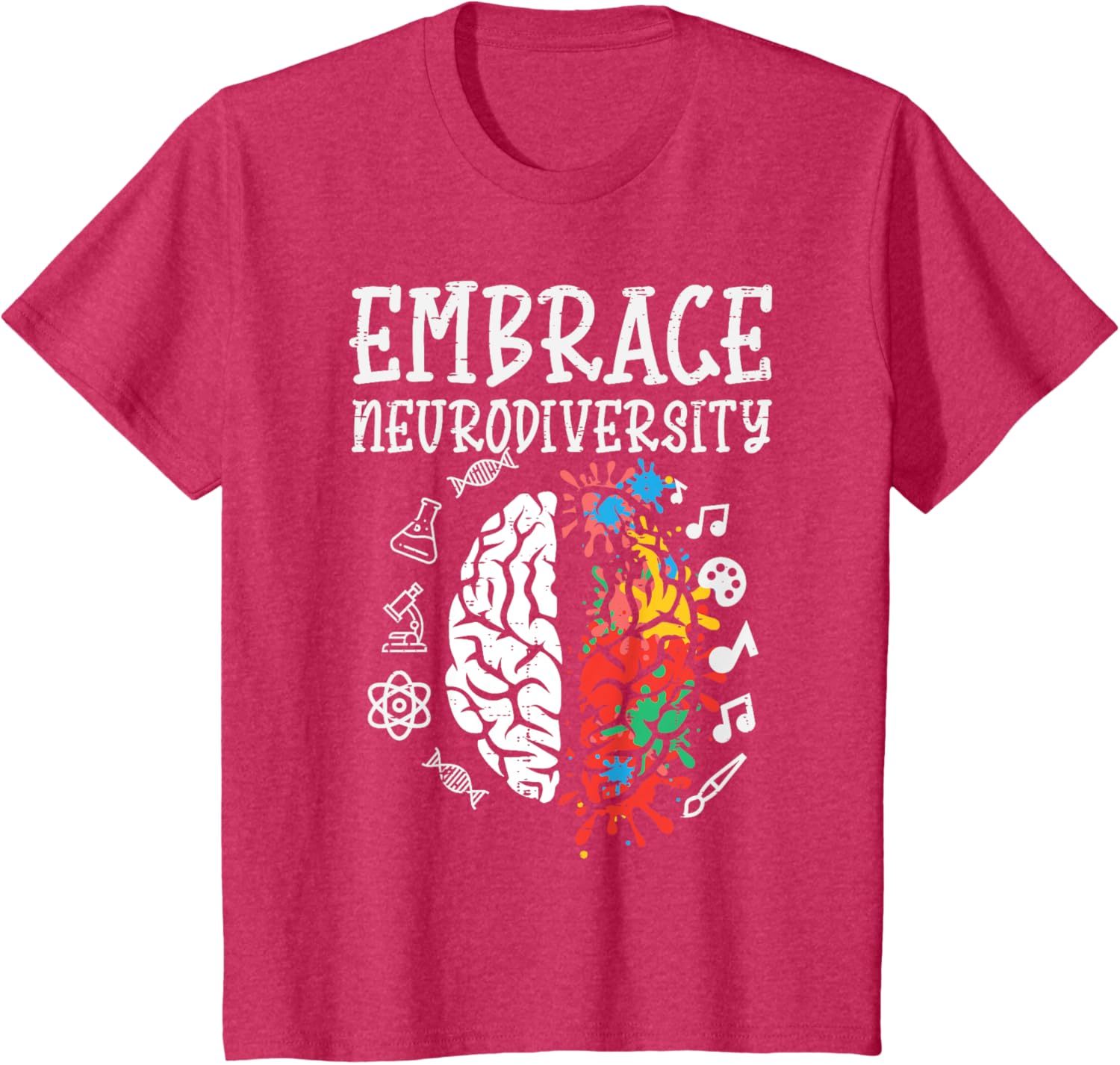 Embrace Neurodiversity Autism Awareness ASD Men Women Kids