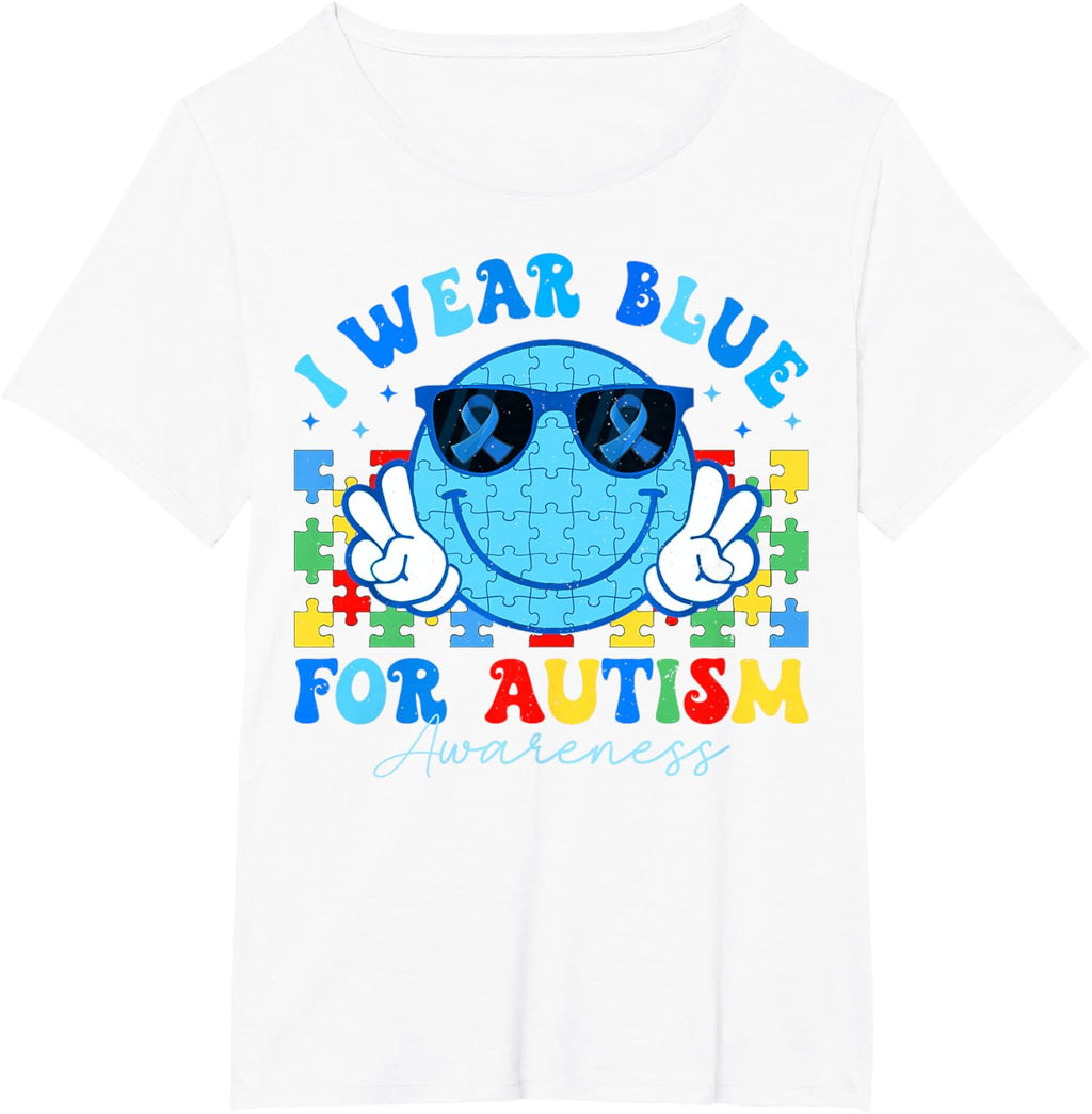 I Wear Blue For Autism Awareness Month Teacher Kids Boys
