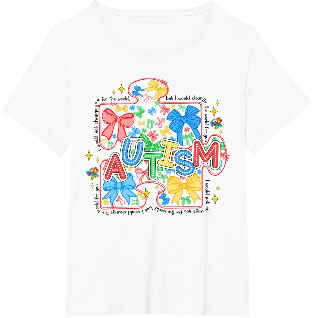 Autism Awareness Coquette Bow Autism Awareness Puzzle Piece