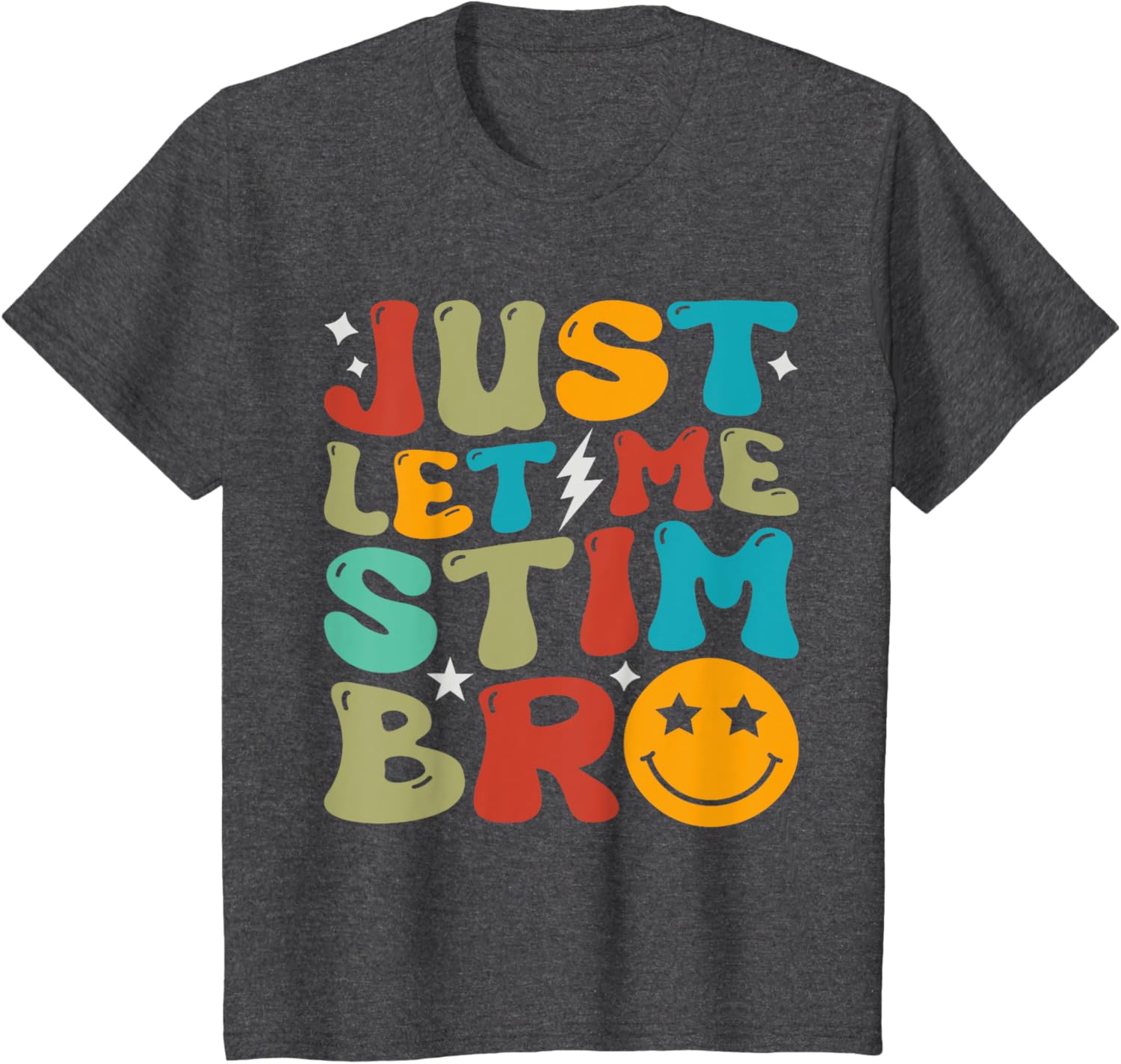 Groovy Just Let Me Stim Bro Kids Boys Funny Autism Awareness