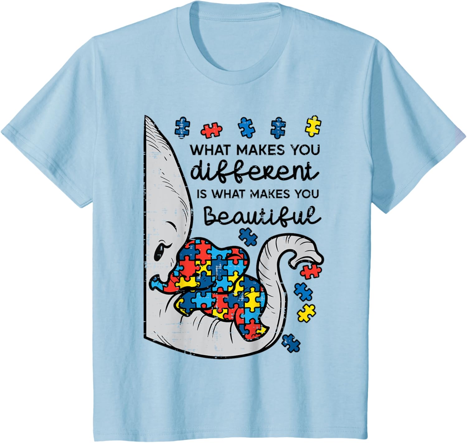 What Makes You Different Beautiful Elephant Autism Awareness