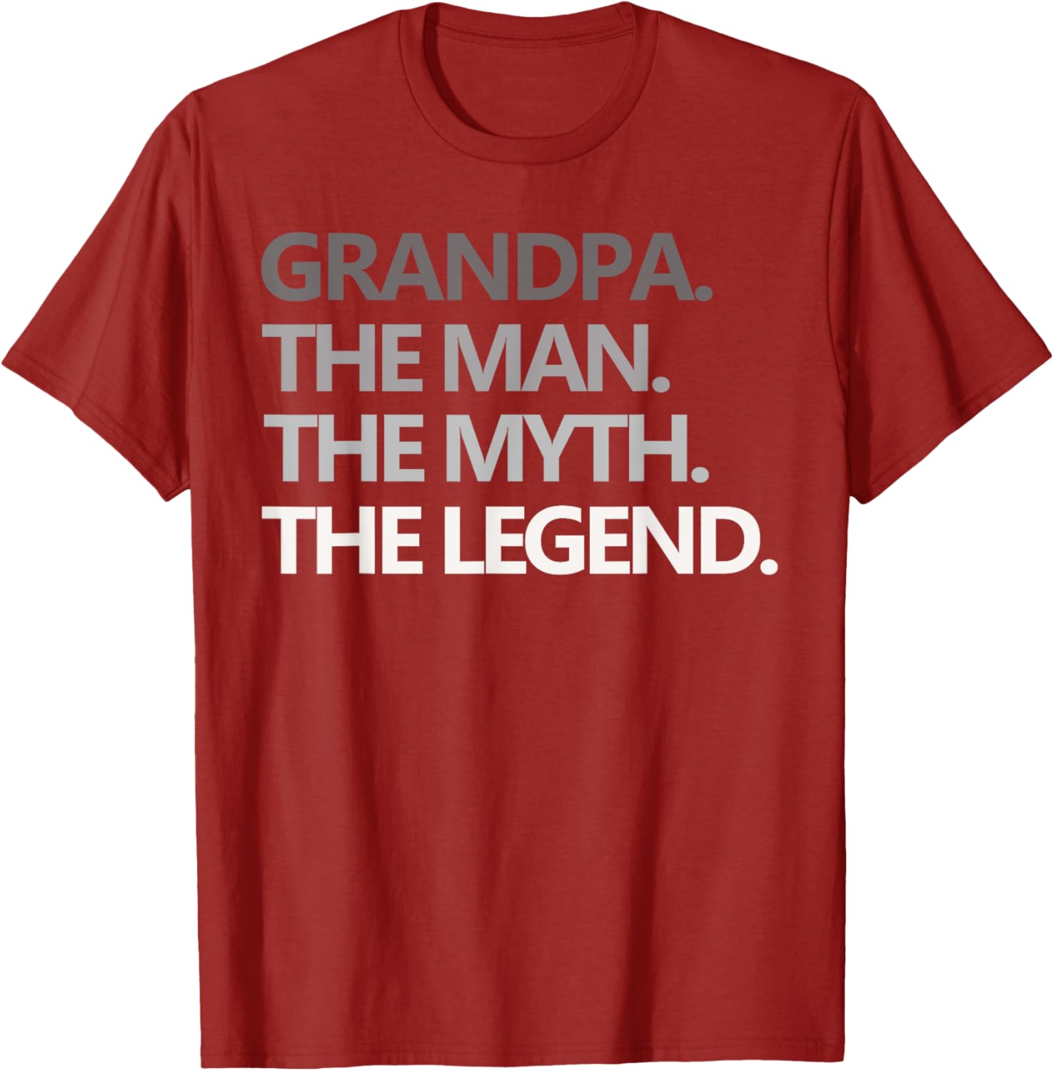GRANDPA THE MAN THE MYTH THE LEGEND Men Gift Father's Day