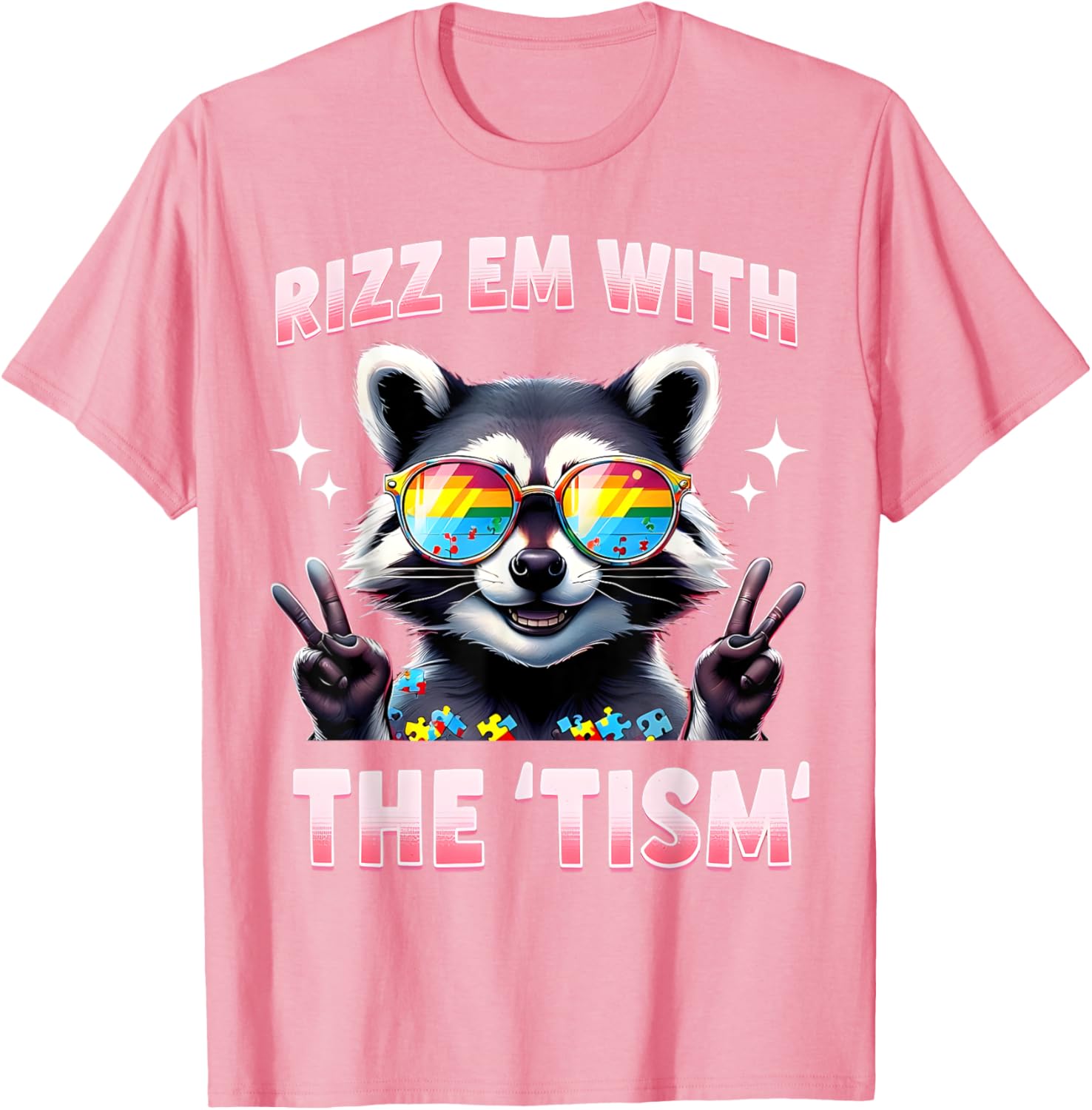 Autism Funny Rizz Em With The Tism Meme Autistic Racoon