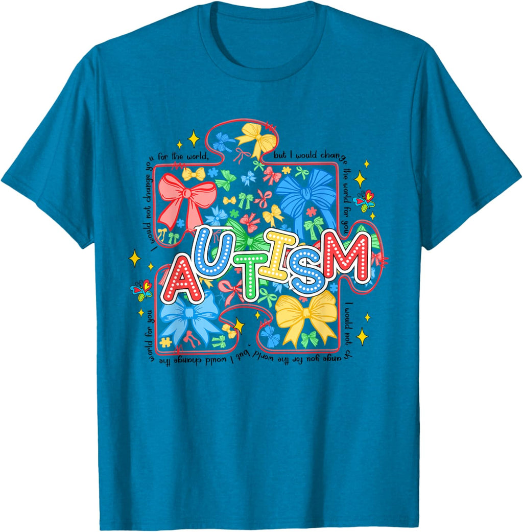 Autism Awareness Coquette Bow Autism Awareness Puzzle Piece