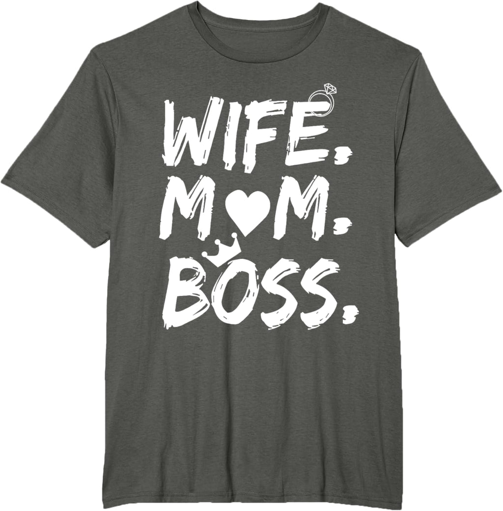 T-shirt for Wife Mom Boss Funny Mother's Day Mother Shirt