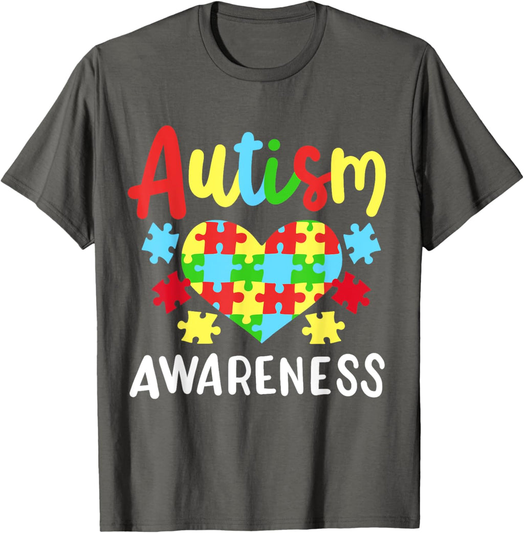 Autism Awareness T-Shirt, Small, Black