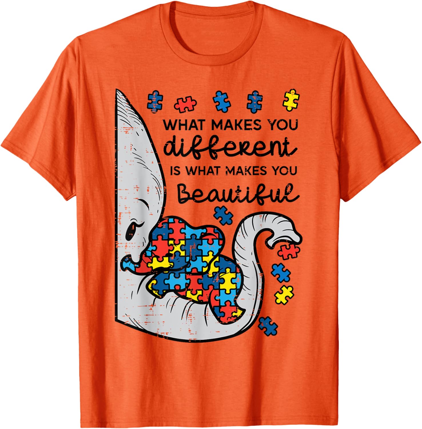 What Makes You Different Beautiful Elephant Autism Awareness