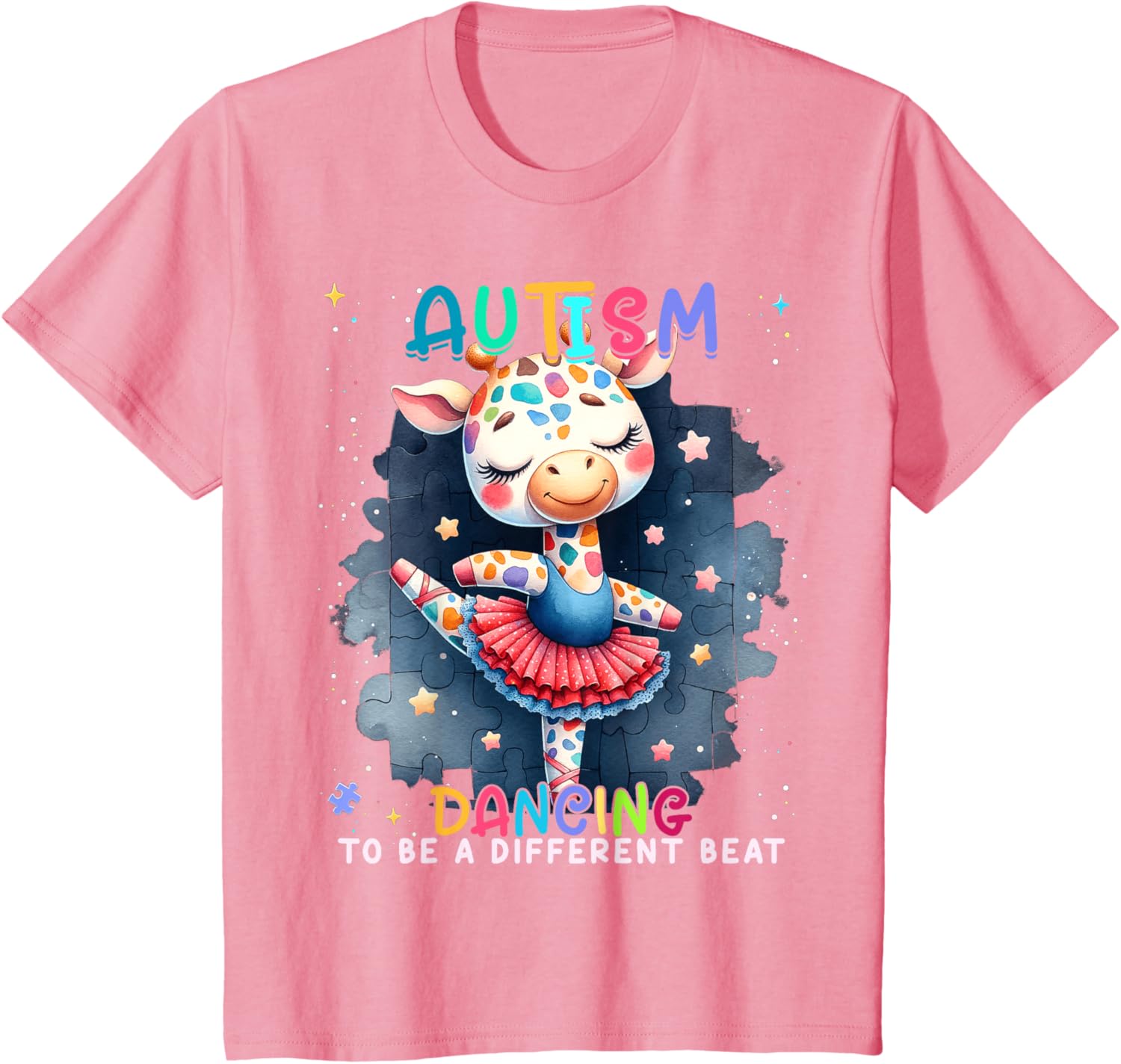 Autism Awareness Cute Unicorn Dancing To A Different Beat