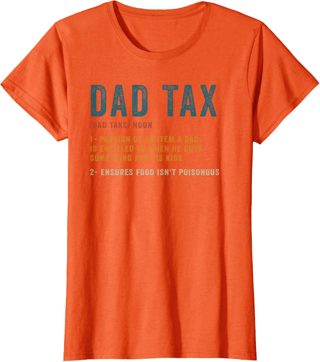 Vintage Dad Tax Definition Men Funny Father's Day