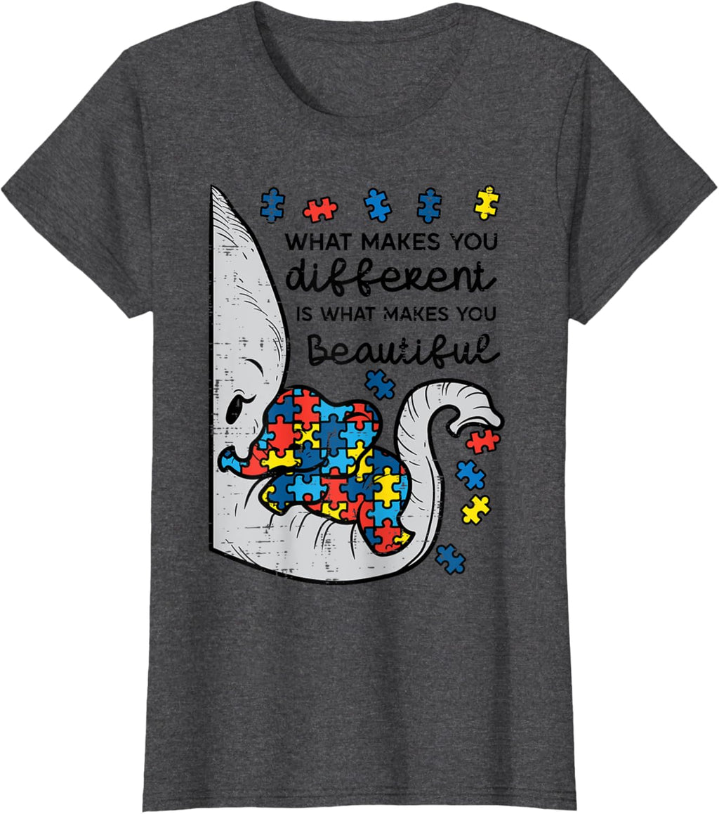 What Makes You Different Beautiful Elephant Autism Awareness