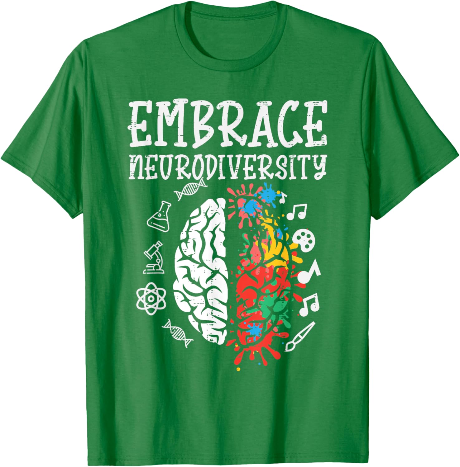 Embrace Neurodiversity Autism Awareness ASD Men Women Kids