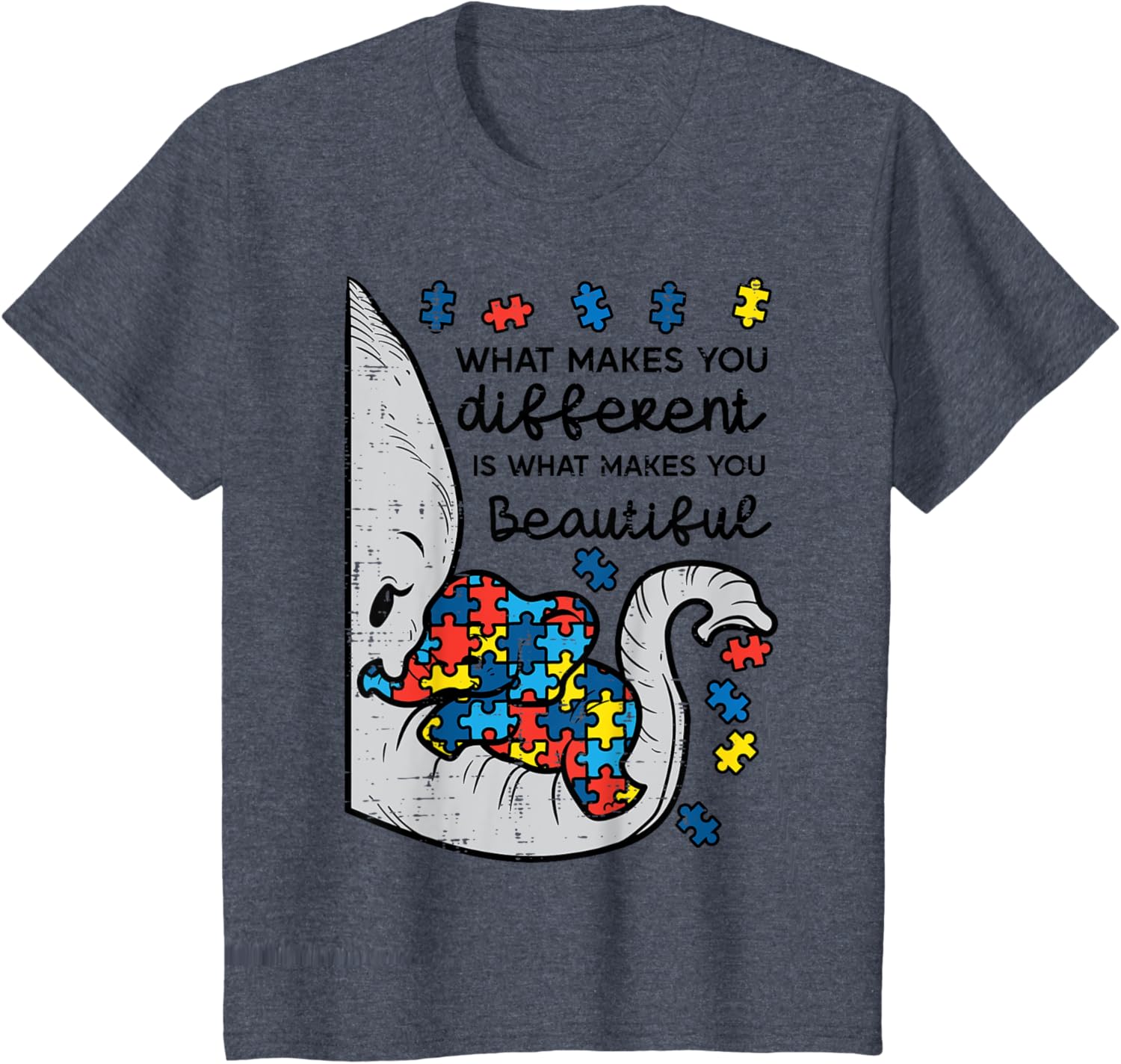What Makes You Different Beautiful Elephant Autism Awareness