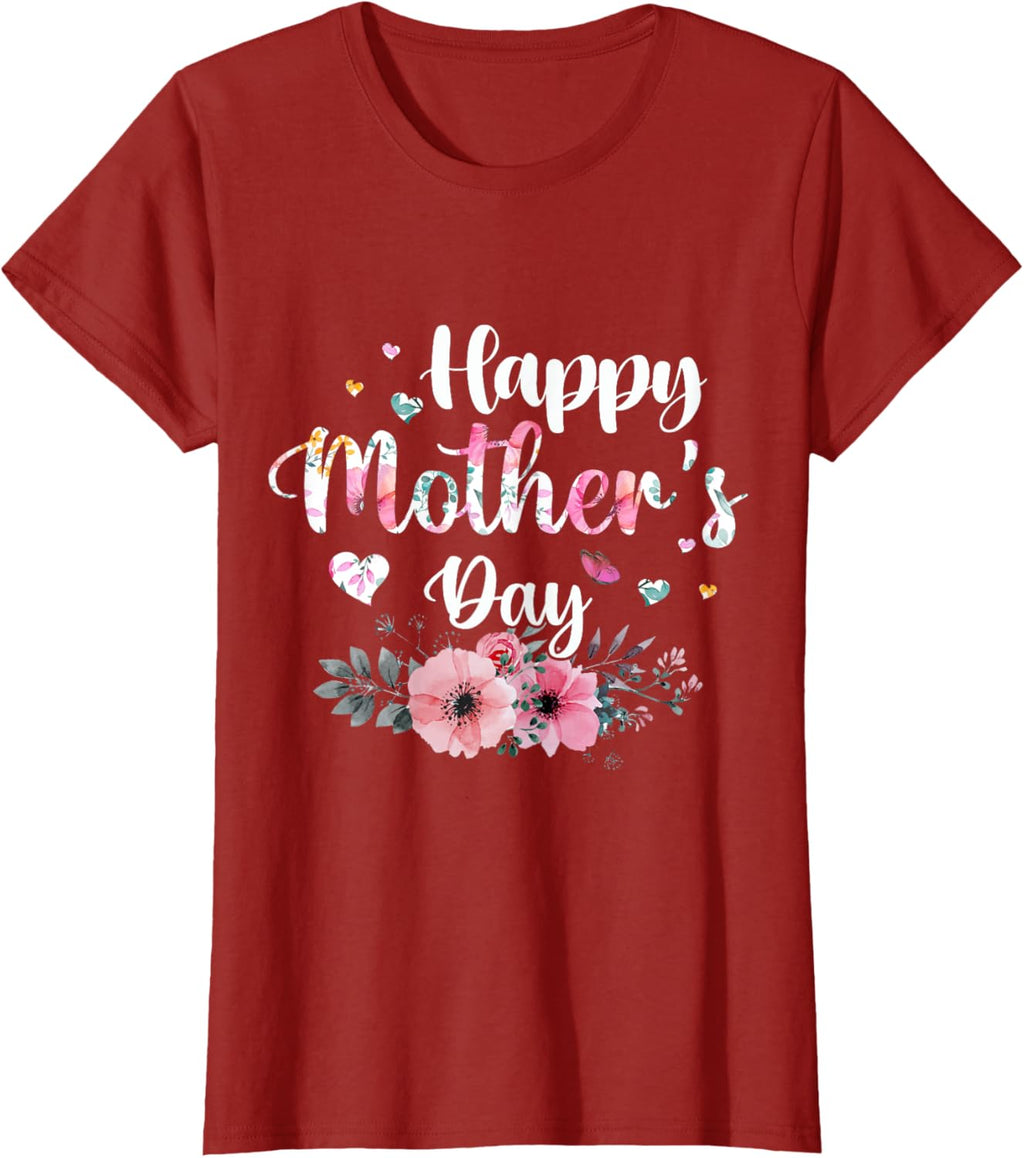 Happy Mother's Day 2025 Cute Floral for Women Mom Grandma
