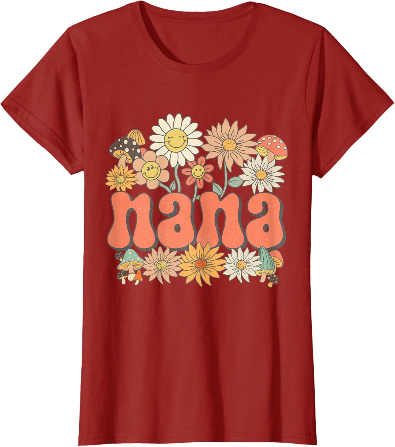 Groovy Nana Floral Hippie Retro Daisy Flower Mother's Day