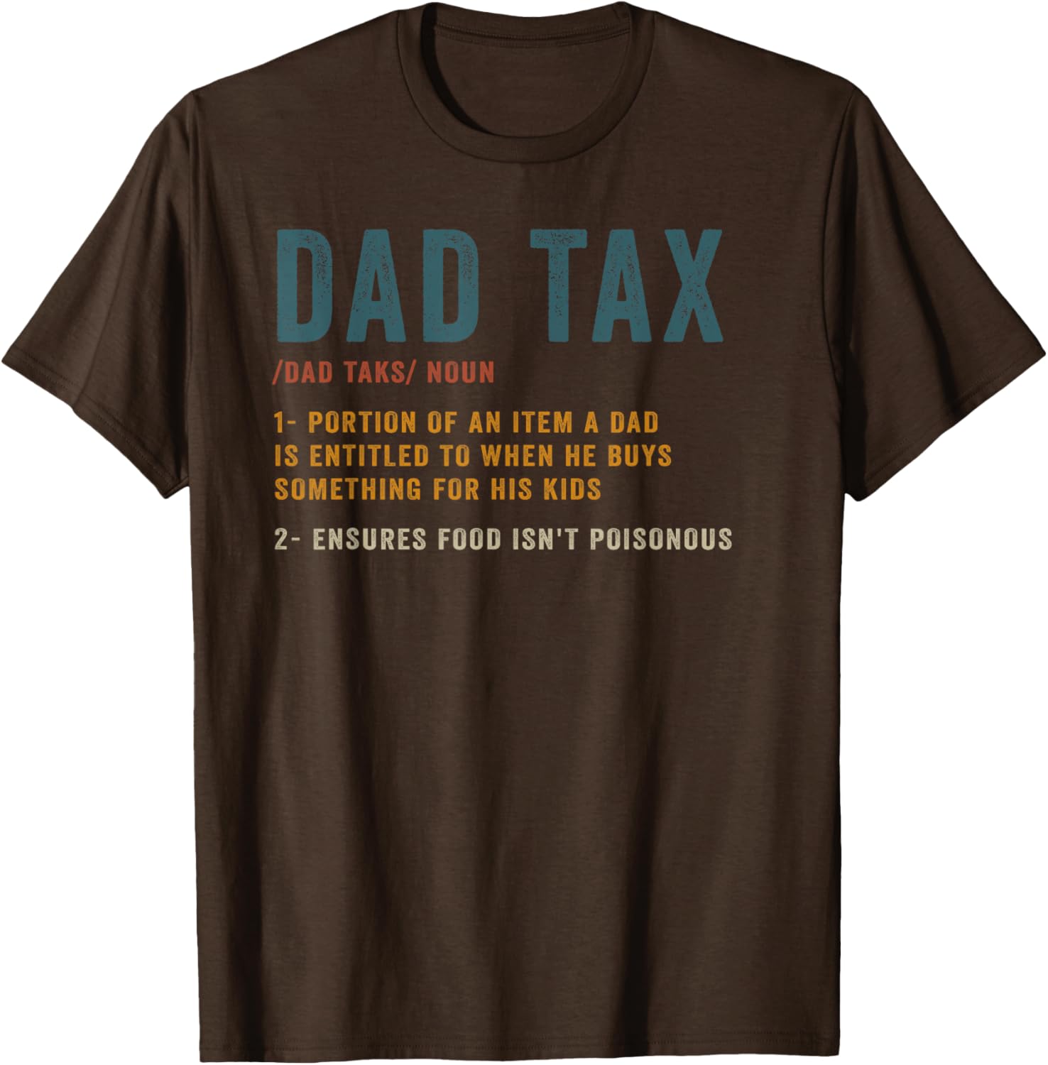 Vintage Dad Tax Definition Men Funny Father's Day