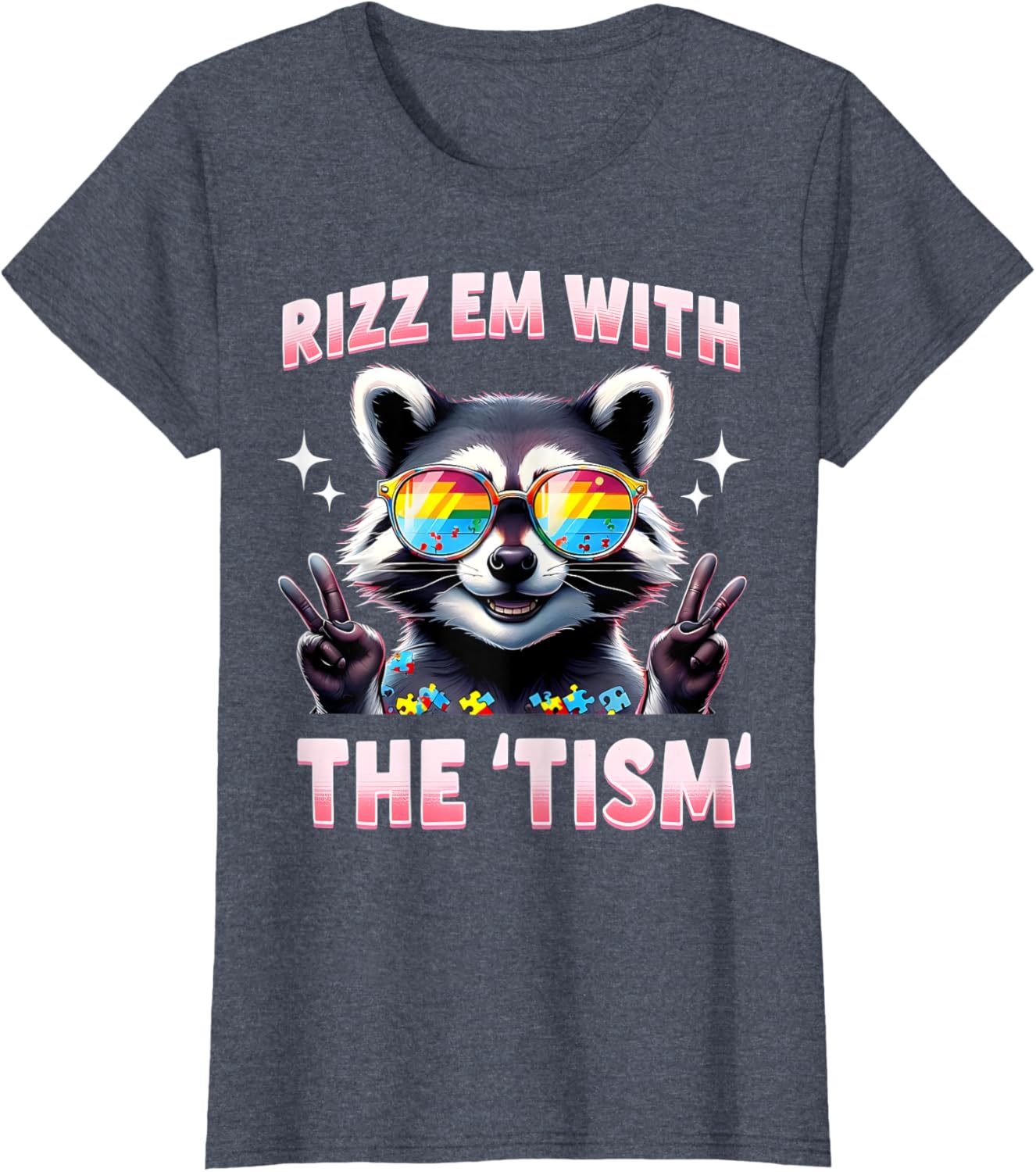 Autism Funny Rizz Em With The Tism Meme Autistic Racoon
