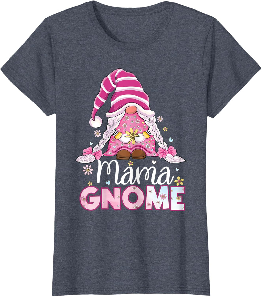 Flower For Mom Gnomies Cute Gnome Mom Happy Mother's Day
