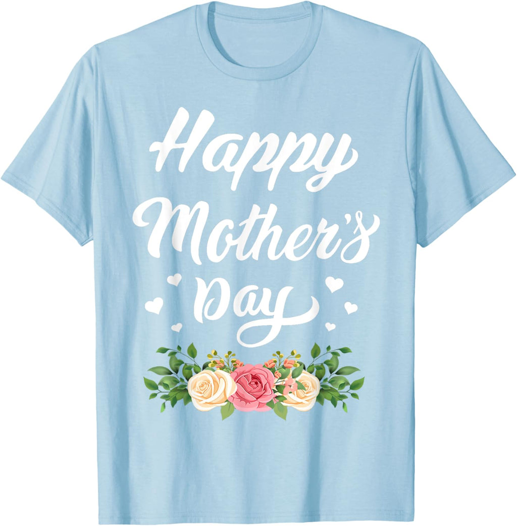 Happy Mother's Day 2024 Tshirt for Women Mom Grandma Mother Shirt