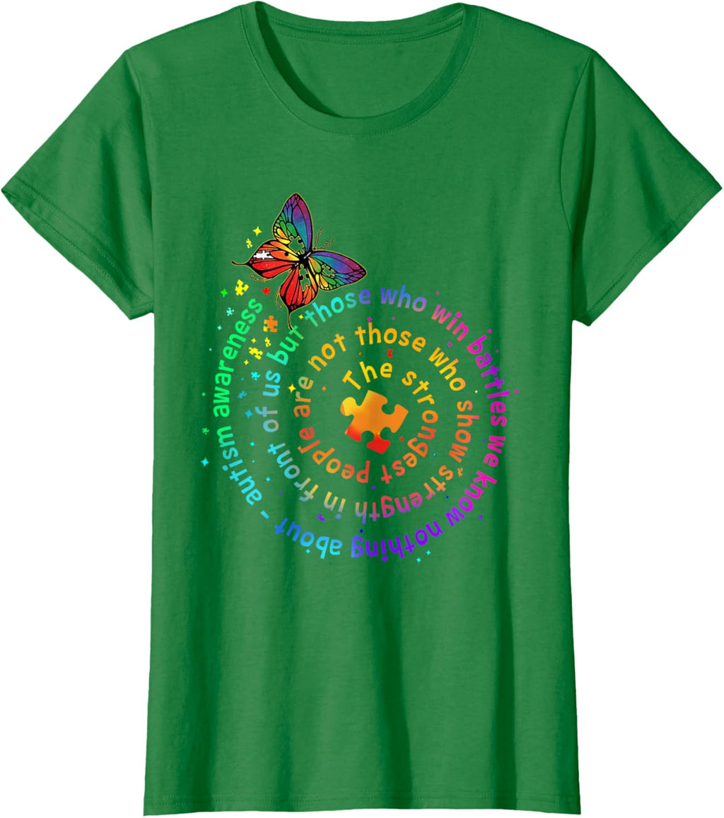 The Strongest People Butterfly Autism Awareness
