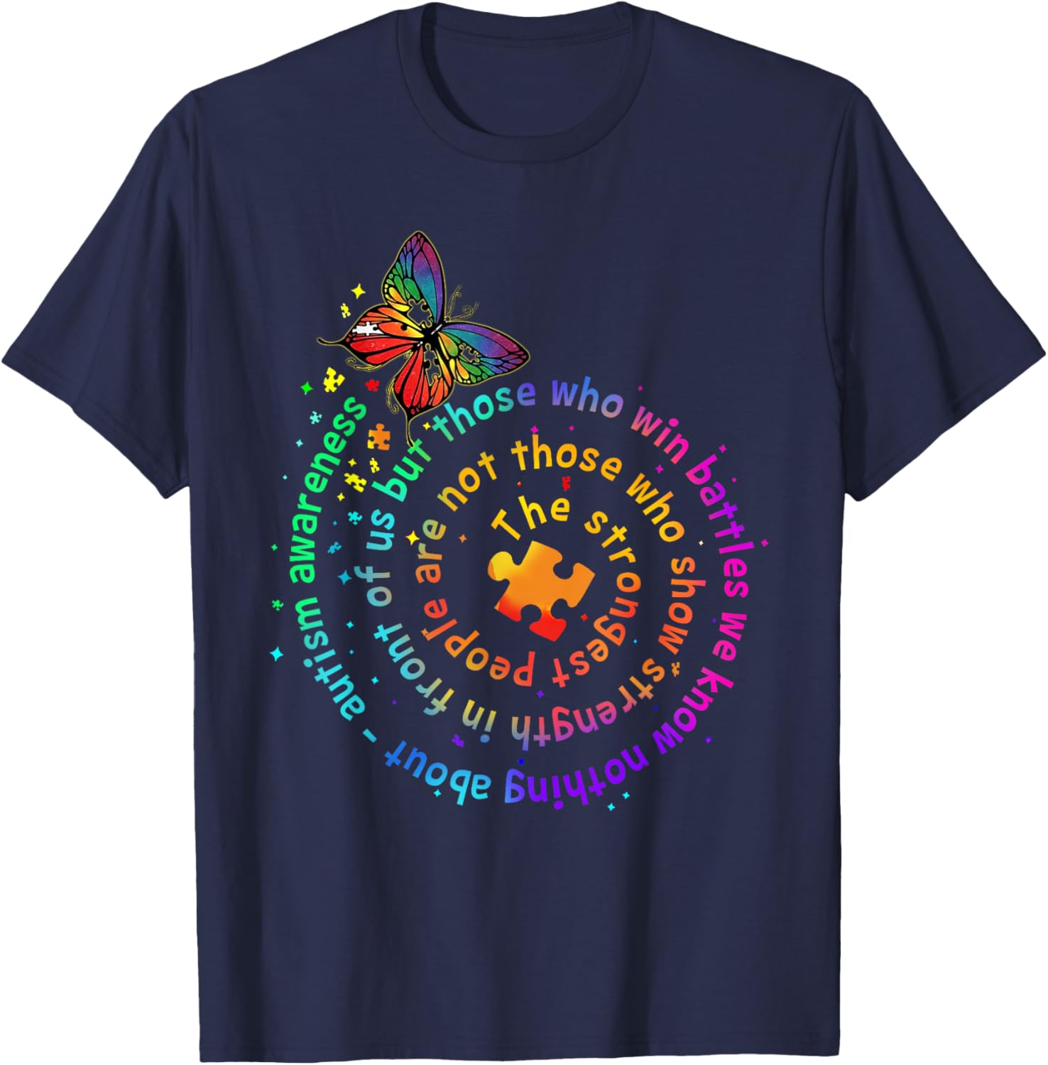 The Strongest People Butterfly Autism Awareness