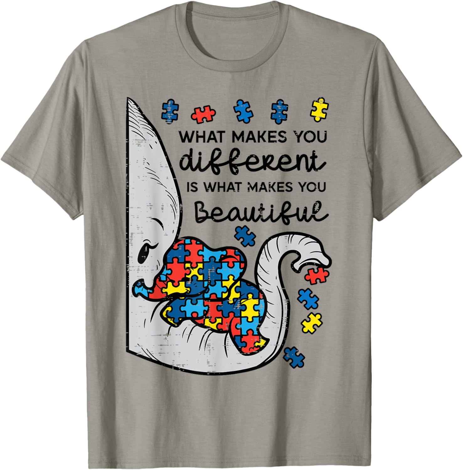 What Makes You Different Beautiful Elephant Autism Awareness