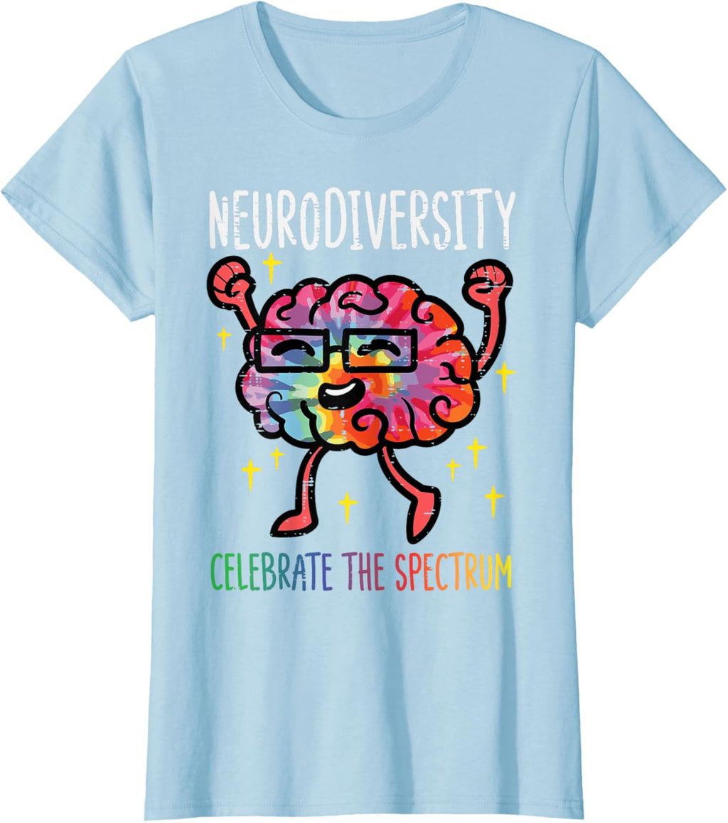 Neurodiversity Brain Autism Awareness ASD ADHD Men Women Kid
