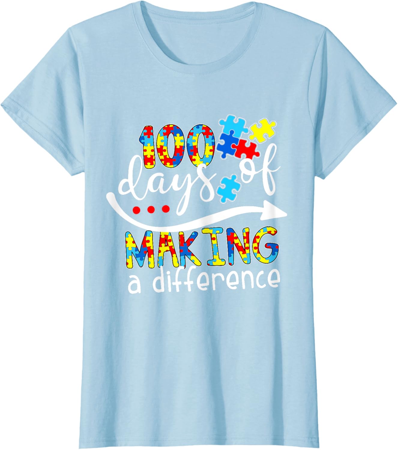 Autism 100 Days 100th day of school teacher autism awareness